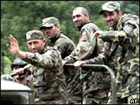 Грузинские бойцы публикуют видеоотчеты